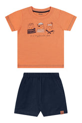 CONJ MAS CAM MY FAVORITE PLACE E BER MLT LARANJA