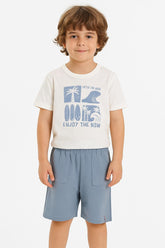 CONJ MAS CAM ENJOY THE NOW E BERM MLT CINZA CLARO