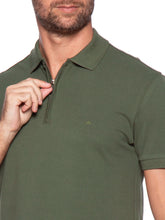 POLO MAS MC PIQUET ZIPER ARAMIS VERDE AMAZONIA