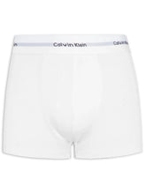 CUECA CKJ MAS TRUNK MODAL MODERN LOGO CK BRANCO