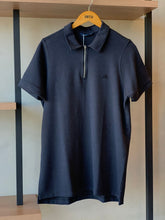 POLO MAS MC ZIPER SUEDINE AEROPOSTALE PRETO