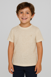 CAMISETA MAS MC ARAMIS INF BASICA LINHO