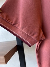 POLO MC MAS ARAMIS BASICA 4 FRISOS TERRACOTA/MERLOT