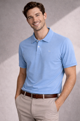 POLO MAS MC CASUAL SLIM PIQUET OGOCHI AZUL CLARO 0064