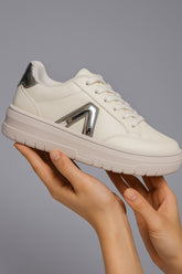 TENIS FEM AEROPOSTALE BRANCO/PRATA/CINZA