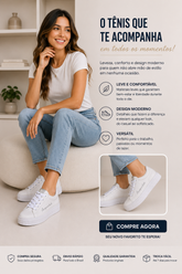 TENIS FEM AEROPOSTALE BRANCO/PRATA
