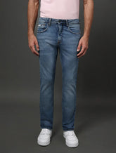 CALCA CKJ MAS JEANS SKINNY 5 POCKETS AZUL MEDIO