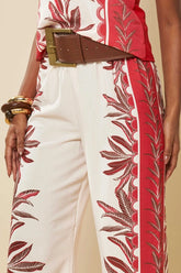 CALCA FEM PLANO SOFT OPAQUE VERMELHO ROMA