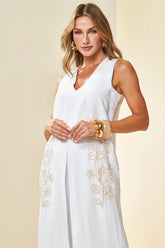 BLUSA SM LONGA CREPONADO VISCOFLOW BRANCO