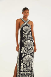 VESTIDO MIDI SINTRA FARM PRETO