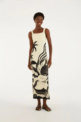 VESTIDO ALCAS FESTA DE MAR FARM OFF WHITE