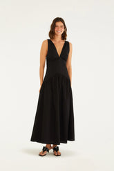 VESTIDO FRENTE UNICA CROPPED FARM PRETO