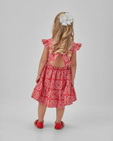 VESTIDO FEM BABY ESTAMPADO VERMELHO