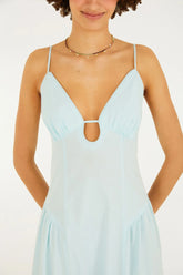 VESTIDO ALCINHAS DECOTE FARM BRANCO