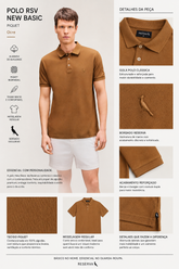 POLO RSV MAS REGULAR PIQUET NEW BASIC OCRE