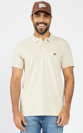POLO MAS MC AEROPOSTALE CREME