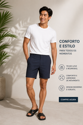 SHORTS ARAMIS TECNOLOGICO COM FIVELA MARINHO