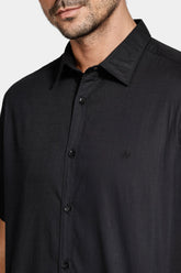 CAMISA MC ARAMIS REG LOOP FLAME BOSCO PRETO