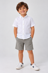 CAMISA MC ARAMIS INF OXFORD COPAN BDWN BRANCO