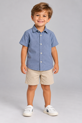 CAMISA MC ARAMIS INF OXFORD COPAN BDWN ROYAL
