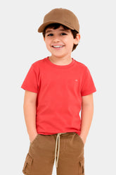 CAMISETA MAS MC ARAMIS INF BASICA VERMELHO