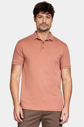 POLO TSHIRT MAS ARAMIS LIQUID COTTON TERRACOTA