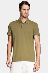 POLO MC MAS ARAMIS BASICA 4 FRISOS CACTO/OFF WHITE