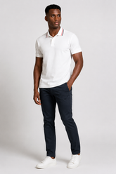 POLO MC ARAMIS PIQUET GOLA NAVY OFF WHITE