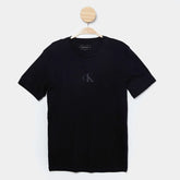 CAMISETA CKJ KIDS MC RUBBER PATCH PRETO