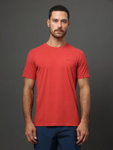 CAMISETA MAS MC CKJ LOGO BASICO PEITO VERMELHO