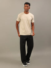 CAMISETA CKJ MAS MC ESSENTIALS CAQUI CLARO