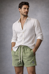 BERMUDA TACTEL PELETIZADO LISO MILITAR/KHAKI