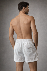 BERMUDA TACTEL PELETIZADO LISO BRANCO GELO/CINZA