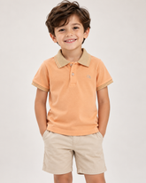 POLO OGOCHI INF MC CASUAL SLIM LARANJA CLARO 0202