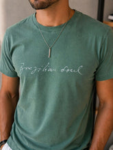 CAMISETA MAS SLIM STONE BRAZILIAN SOUL VERDE MATA
