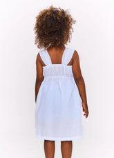 VESTIDO OCEANO FLORIDO ALPHABETO BRANCO