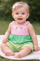 MACAQUINHO FEM BB FLORAL AURORA ROSA/VERDE