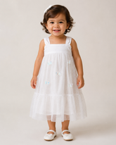 VESTIDO FESTAS FINAL DE ANO ALPHABETO OFF WHITE