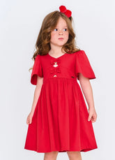 VESTIDO FESTAS FINAL DE ANO ALPHABETO VERMELHO