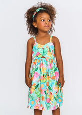 VESTIDO RECANTO DAS FADAS ALPHABETO VERDE