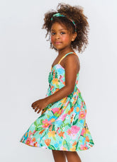 VESTIDO RECANTO DAS FADAS ALPHABETO VERDE