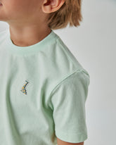 CONJ MAS CAM LOGO E BERM NYLON EST VERDE CLARO/BRANCO