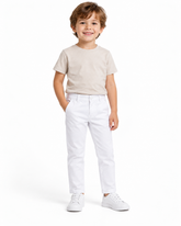 CALCA MAS ALFAIATARIA CRAWLING - 4/8 BRANCO