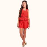 CONJ FEM REG BORD LANT E SHORT FLORENCE VERMELHO