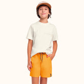 CONJ MAS CAM LETS GO E BERM MICROFIBRA MARFIM/LARANJA NEON