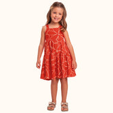 VESTIDO ALCA COTTON LEVE EST FLORAL VERMELHO