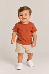 CAMISETA OGOCHI INF MC ESSENCIAL TERRACOTA 1441