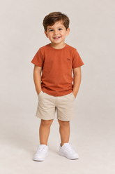 CAMISETA OGOCHI INF MC ESSENCIAL TERRACOTA 1441