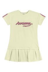 VESTIDO MC AWE SOME ALTO RELEVO VERDE CLARO