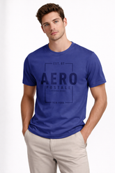 CAMISETA MAS COMFORT SILKADA AEROPOSTALE AZUL ROYAL